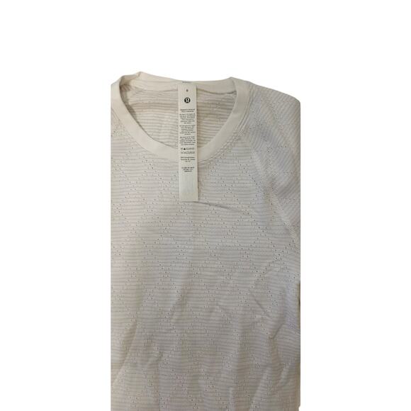 Lululemon Swiftly Tech Short Sleeve 2.0 White Size 0 Seamless Athletic Top - Picture 2 of 7